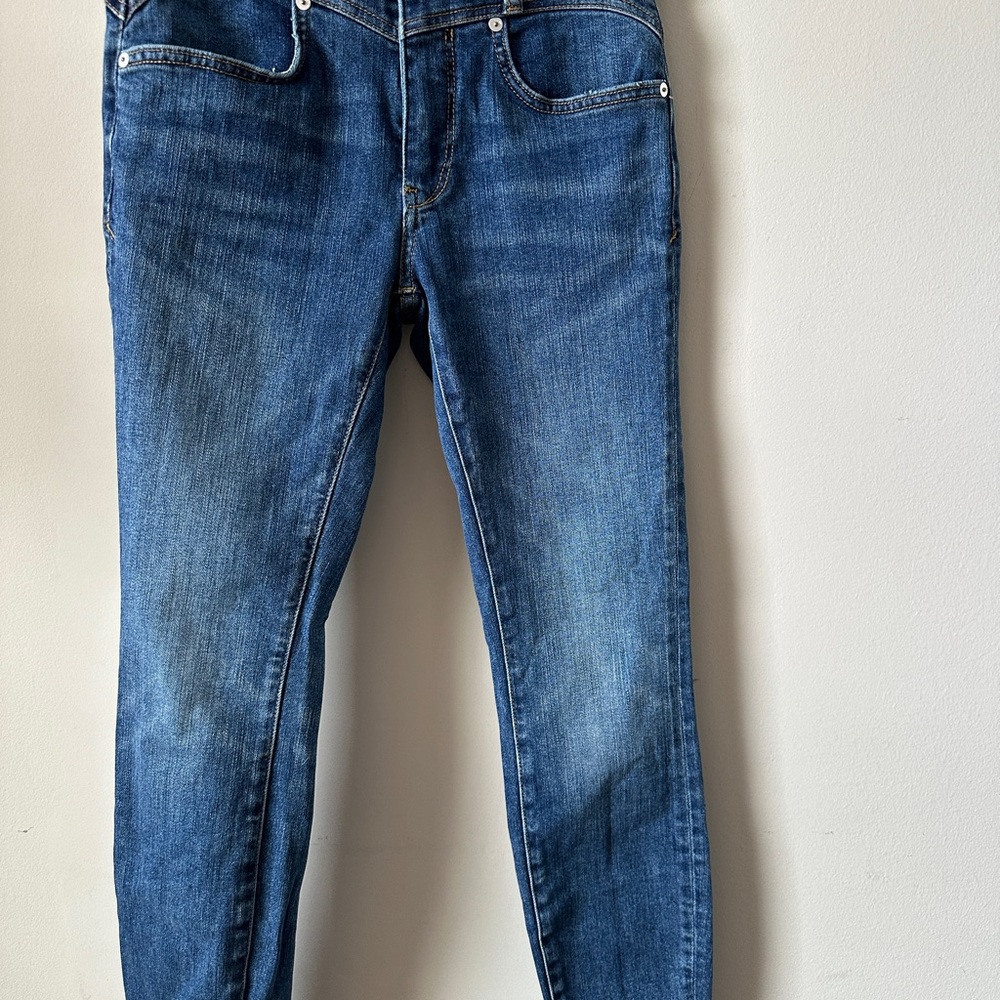Anthropologie High-Rise Skinny Blue Jeans